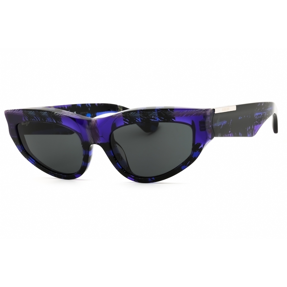 NWT Burberry BE4425U Check Violet Cat Eye 55mm Sunglasses
